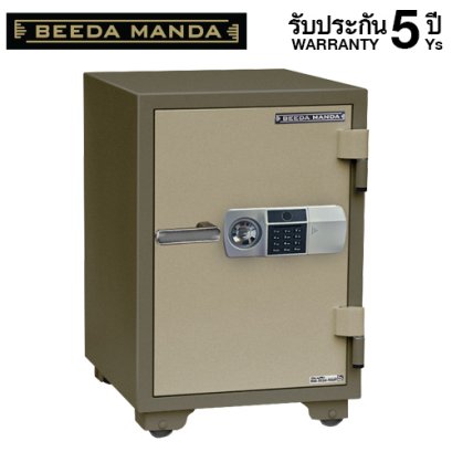 ตู้เซฟกันไฟ 3 ชั่วโมง BEEDA MANDA รหัสสแกนลายนิ้วมือ รุ่น FS-105-FA สีทอง