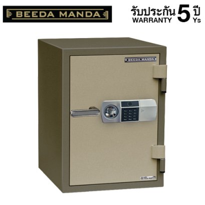 ตู้เซฟกันไฟ 3 ชั่วโมง BEEDA MANDA รหัสสแกนลายนิ้วมือ รุ่น FS-105N-FA สีทอง