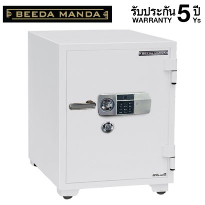 ตู้เซฟกันไฟ 3 ชั่วโมง BEEDA MANDA รหัสสแกนลายนิ้วมือ รุ่น FS-155-FA สีขาว