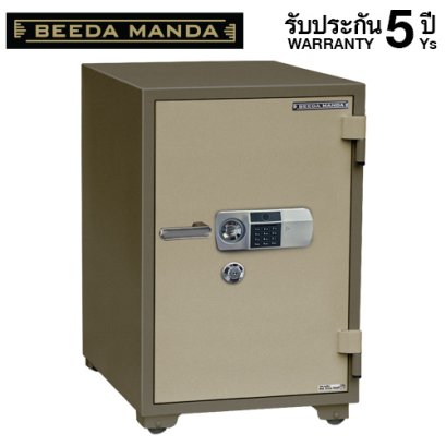 ตู้เซฟกันไฟ 3 ชั่วโมง BEEDA MANDA รหัสสแกนลายนิ้วมือ รุ่น FS-190-FA สีทอง