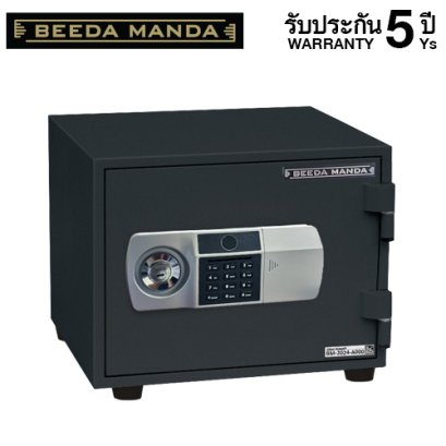 ตู้เซฟกันไฟ 2 ชั่วโมง BEEDA MANDA รหัสสแกนลายนิ้วมือรุ่น FS-25-FA สีดำ