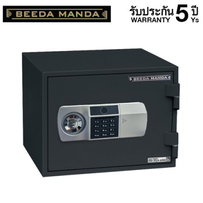 ตู้เซฟกันไฟ 2 ชั่วโมง BEEDA MANDA รหัสสแกนลายนิ้วมือรุ่น FS-25N-FA สีดำ