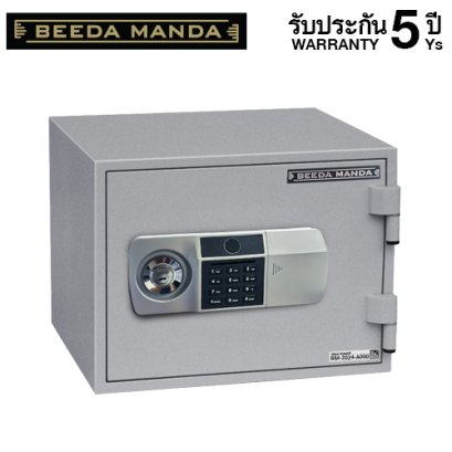 ตู้เซฟกันไฟ 2 ชั่วโมง BEEDA MANDA รหัสสแกนลายนิ้วมือรุ่น FS-25N-FA สีเงิน