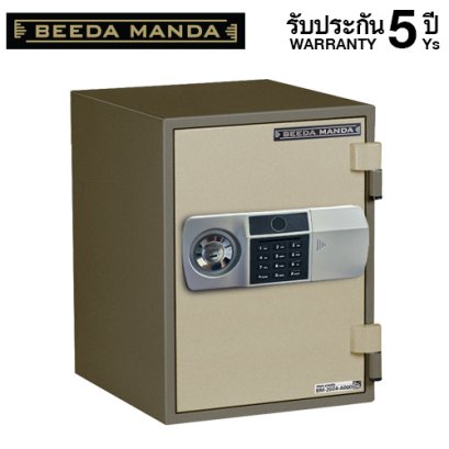ตู้เซฟกันไฟ 2 ชั่วโมง BEEDA MANDA รหัสสแกนลายนิ้วมือ รุ่น FS-25TN-FA สีทอง