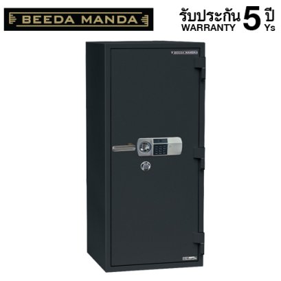 ตู้เซฟกันไฟ 3 ชั่วโมง BEEDA MANDA รหัสสแกนลายนิ้วมือ รุ่น FS-280N-FA สีดำ