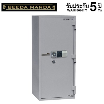 ตู้เซฟกันไฟ 3 ชั่วโมง BEEDA MANDA รหัสสแกนลายนิ้วมือ รุ่น FS-280N-FA สีเงิน