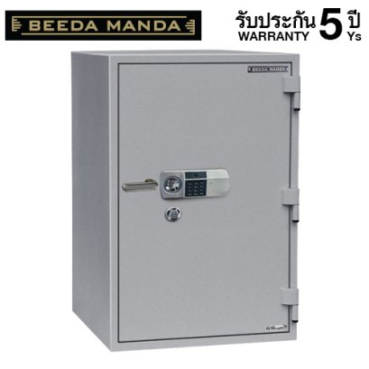 ตู้เซฟกันไฟ 3 ชั่วโมง BEEDA MANDA รหัสสแกนลายนิ้วมือ รุ่น FS-350N-FA สีเงิน