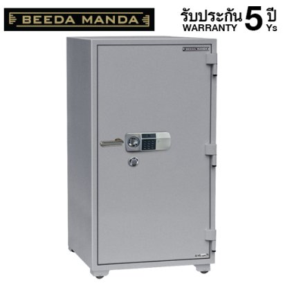 ตู้เซฟกันไฟ 3 ชั่วโมง BEEDA MANDA รหัสสแกนลายนิ้วมือ รุ่น FS-380-FA สีเงิน
