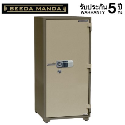 ตู้เซฟกันไฟ 3 ชั่วโมง BEEDA MANDA รหัสสแกนลายนิ้วมือ รุ่น FS-460-FA สีทอง