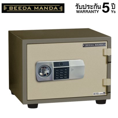 ตู้เซฟกันไฟ 3 ชั่วโมง BEEDA MANDA รหัสสแกนลายนิ้วมือ รุ่น FS-53-FA สีทอง