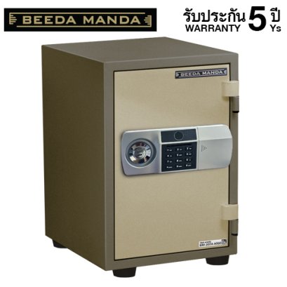 ตู้เซฟกันไฟ 3 ชั่วโมง BEEDA MANDA รหัสสแกนลายนิ้วมือ รุ่น FS-53T-FA สีทอง
