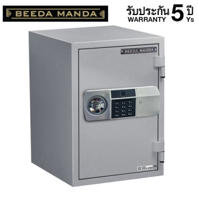ตู้เซฟกันไฟ 3 ชั่วโมง BEEDA MANDA รหัสสแกนลายนิ้วมือ รุ่น FS-53TN-FA สีเงิน