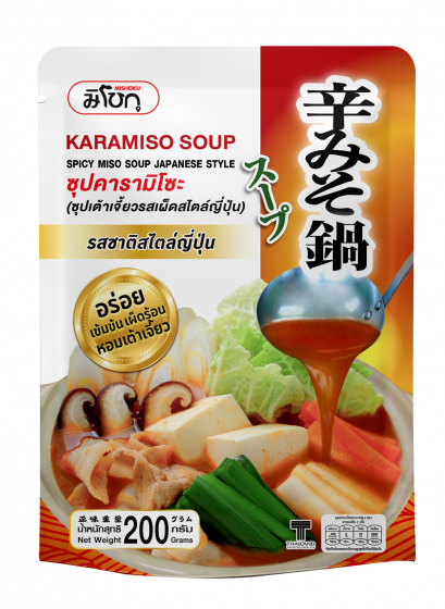 ซุปคารามิโซะ (ซุปเต้าเจี้ยวรสเผ็ดสไตล์ญี่ปุ่น)