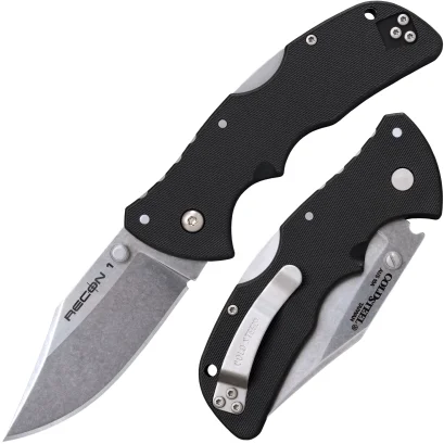 Cold Steel Mini Recon 1 Clip Pt in 10A Stone Wash