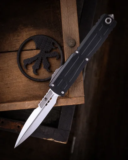 Microtech Ultratech Gen III EX-ZBP Bayonet Signature Series Stonewash Standard (1120EX-10S)
