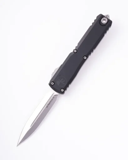 Microtech Ultratech Gen IV D/E Stonewash Standard Black (11224-10)