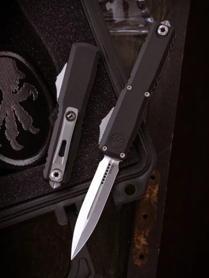 Microtech UTX-70 Gen IV D/E Stonewash Standard (11474-10)
