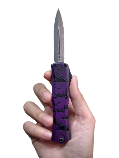 Microtech Hera II Mini D/E Signature Series Bats (1702M-1 HWBAS)