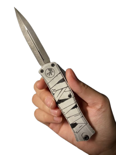 Microtech Hera II Mini D/E Signature Series Mummy Wrap (1702M-1 HWMYS)