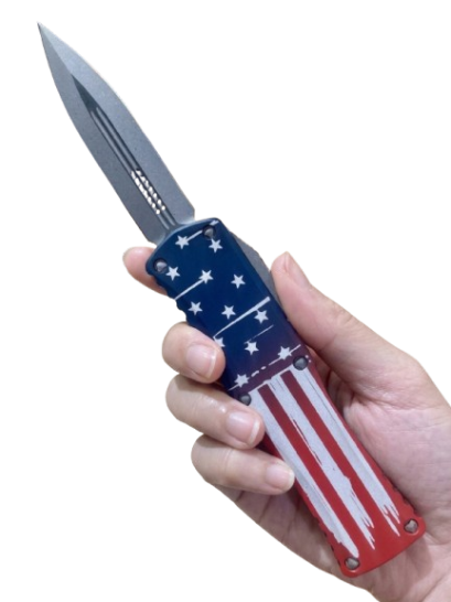 Microtech Hera D/E Signature Series Flag Apocalyptic Standard (702-10 APFLAGS)