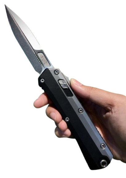 Microtech Glykon Bayonet Apocalyptic Apocalyptic Standard Nickel Boron Internals (184-10 AP)