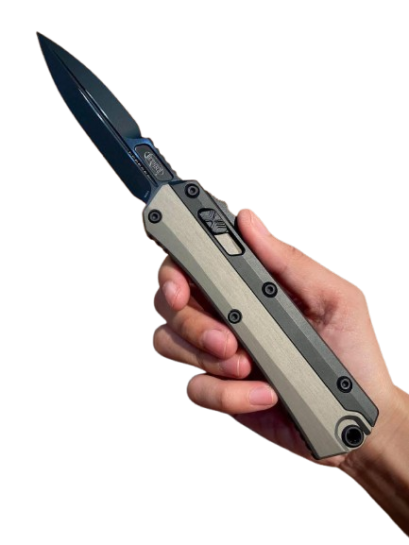 Microtech Glykon Bayonet Natural Clear Standard Nickel Boron Internals (184-1 NC)
