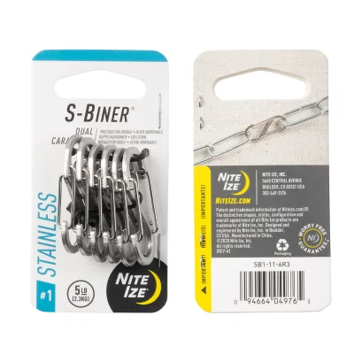 Nite Ize S-Biner Stainless Steel Dual Carabiner (6 Pack)