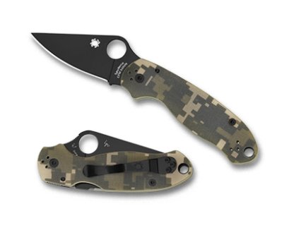 Spyderco PARA® 3 G-10 CAMO BLACK BLADE