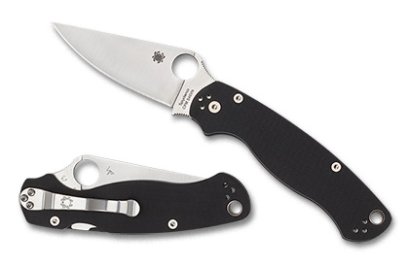 Spyderco PARA MILITARY® 2 G-10 BLACK PLAINEDGE™