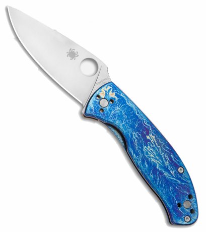 Spyderco Tenacious R.I.L. Knife Disarray Titanium (3.4" Satin D2)