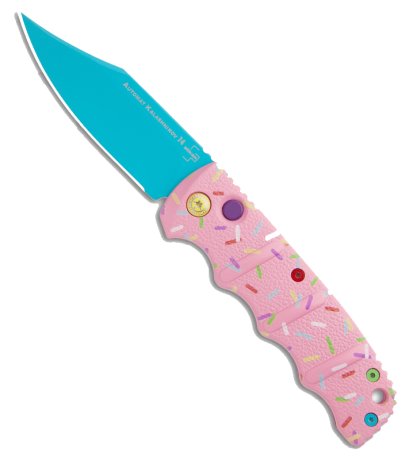 Boker Dessert Warrior Kalashnikov Bowie Automatic Knife (3.25" Blue) Donut