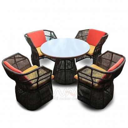 ชุดโต๊ะอาหารหวายเทียม