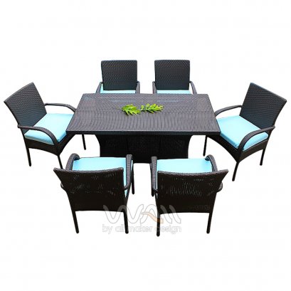 ชุดโต๊ะอาหารหวายเทียม