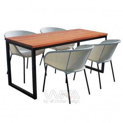 ชุดโต๊ะอาหารหวายเทียม