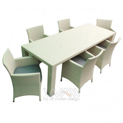 ชุดโต๊ะอาหารหวายเทียม