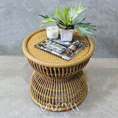 Rattan Side Table