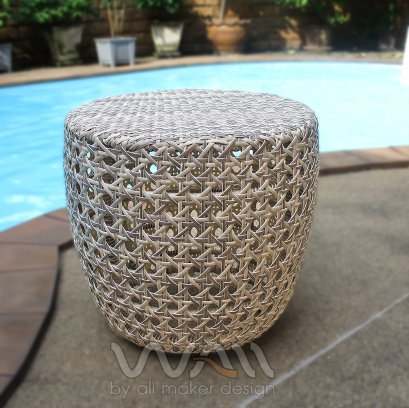 โต๊ะข้างหวายเทียม