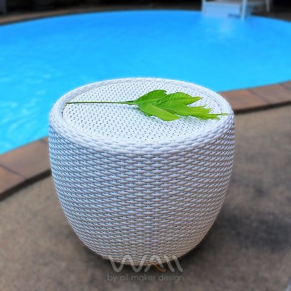 Rattan Side Table