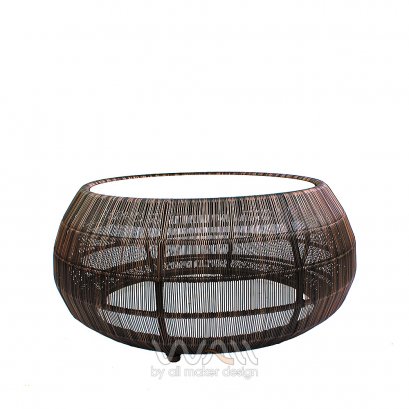 Rattan Side Table