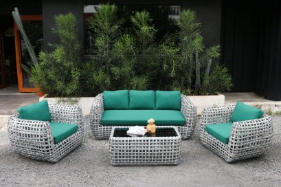 โซฟารับแขกหวายเทียม