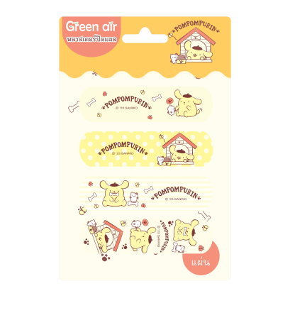 พลาสเตอร์กันน้ำ ลาย Pompompurin 4 ชิ้น