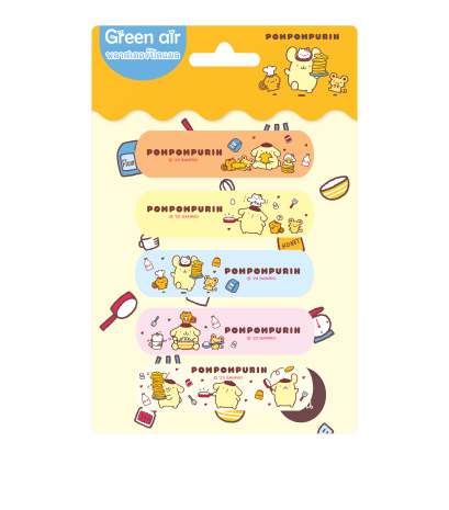 พลาสเตอร์กันน้ำ ลาย Pompompurin 5 ชิ้น