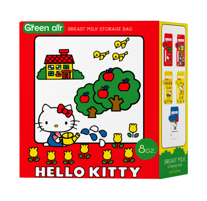 ถุงเก็บน้ำนม ขนาด 8 ออนซ์ บรรจุ 60 ใบ Hello Kitty