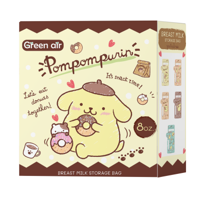 ถุงเก็บน้ำนม ขนาด 8 ออนซ์ บรรจุ 25 ใบ Pompompurin