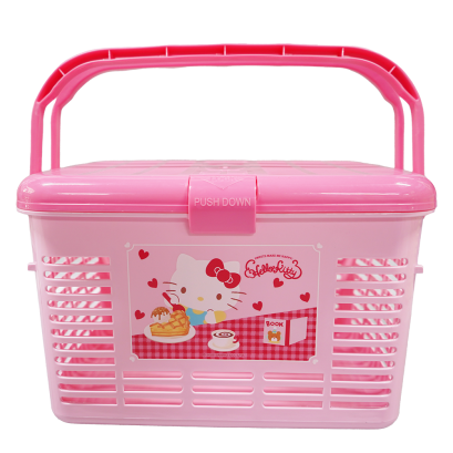 ตะกร้าอเนกประสงค์หูหิ้ว Hello Kitty สีชมพู