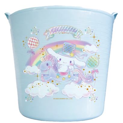 ตะกร้าอเนกประสงค์ทรงกลม Cinnamoroll สีฟ้า