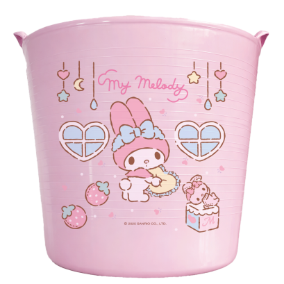 ตะกร้าอเนกประสงค์ทรงกลม My Melody สีชมพู