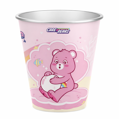 ถังขยะทรงกลม Care Bear สีชมพู