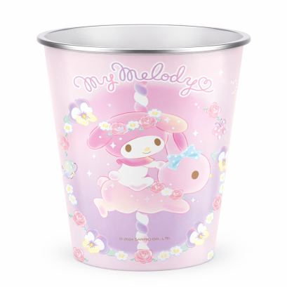 ถังขยะทรงกลม My Melody สีชมพู