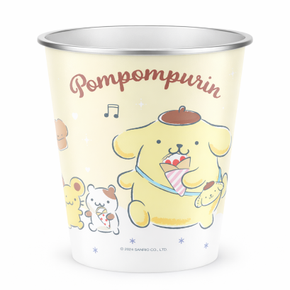 ถังขยะทรงกลม Pompompurin สีเหลือง